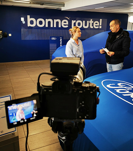 Tournage vidéo bonne route