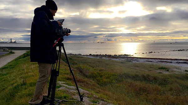 tournage video nature mer
