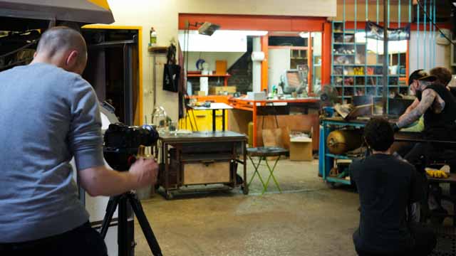production vidéo en action