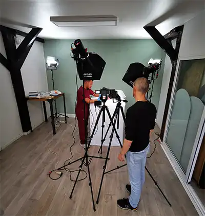 tournage studio vidéo