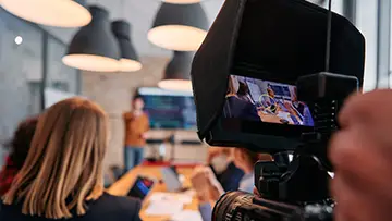 tournage vidéo avec société de production audiovisuelle