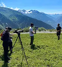 tournage audiovisuelle outdoor